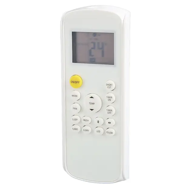 Telecomanda de inlocuire pentru aer conditionat, AMRINUGL, compatibila cu unitati Midea, design ergonomic, material ABS, iluminare verde.