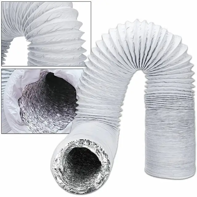 Furtun de evacuare pentru aer conditionat portabil, AMRINUGL, lungime flexibila, instalare usoara, material durabil, 5m