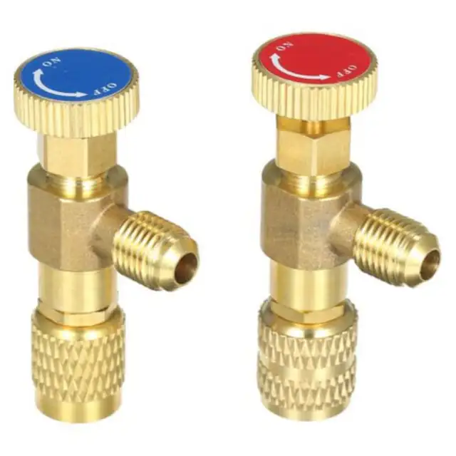 Ventil de incarcare refrigerant din alama, adaptor rezervor din alama, structura de incarcare superioara, pentru repararea aerului conditionat