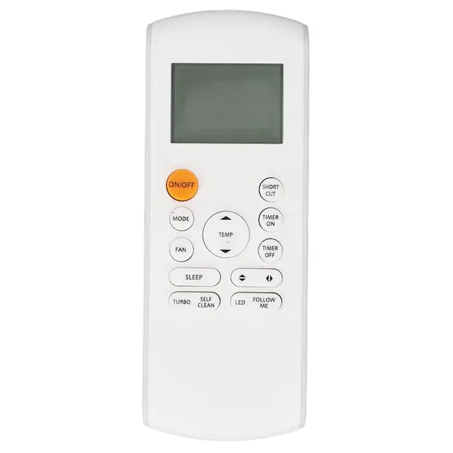 Telecomanda aer conditionat, inlocuitor, ABS, iluminare fundal, 2xAAA