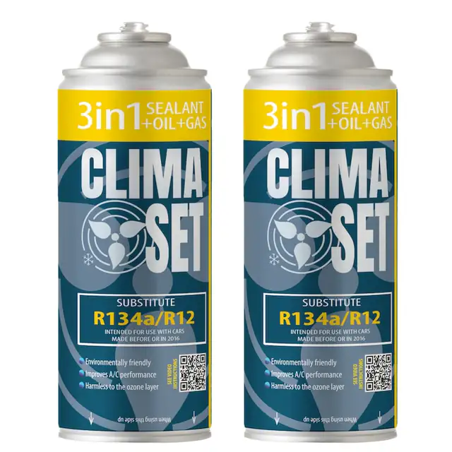 Set 2 Tuburi pentru Aer Conditionat, 3in1 R134a, ClimaSet, 130g fiecare