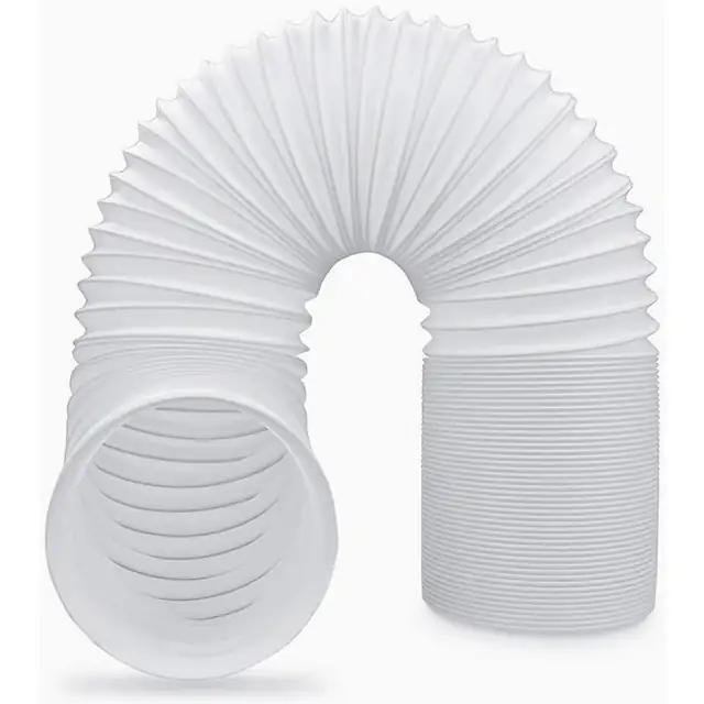 Furtun de evacuare pentru aer conditionat mobil, 13x200cm, flexibil, PVC, alb