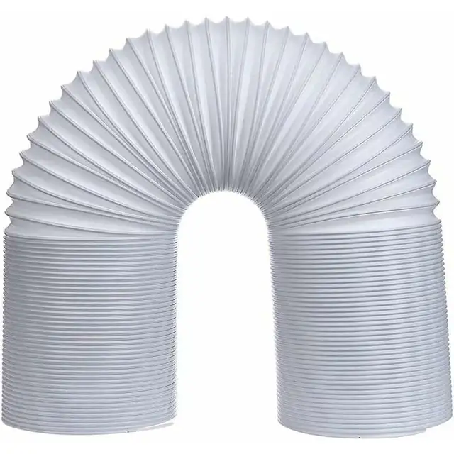 Furtun de evacuare pentru aer condiționat mobil, 150mm x 1.5 m, design flexibil, alb