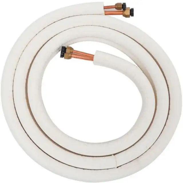 Set 2 tuburi pentru aparat aer conditionat, Cupru/Aluminiu, 1/4'', 3/8'', 3m, Alb