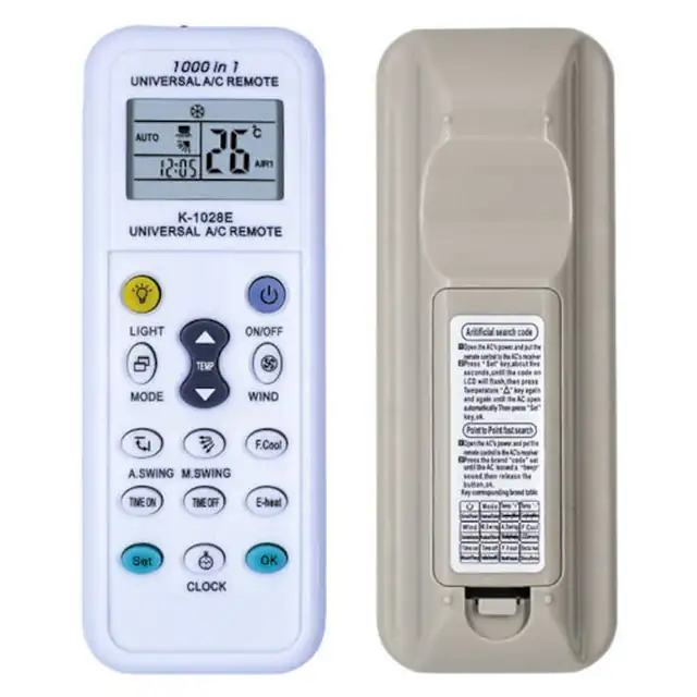 Telecomanda universala pentru aer conditionat, compatibila cu toate brandurile, ecran LCD, distanta de control 8m