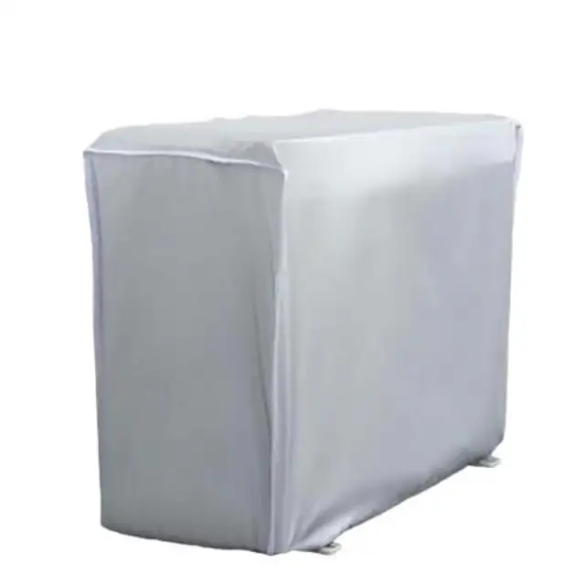 Husa protectoare pentru aparat de aer conditionat, impermeabil, argintie, 94x40x73cm