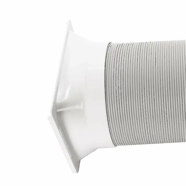 Adaptor furtun evacuare aer conditionat, 13cm, plastic, alb