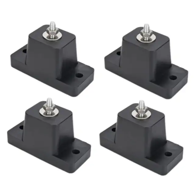 Placi antivibratii pentru aer conditionat, utilizate pentru instalarea unitatilor de aer conditionat in exterior, set de 4 piese, antiderapante, multifunctionale