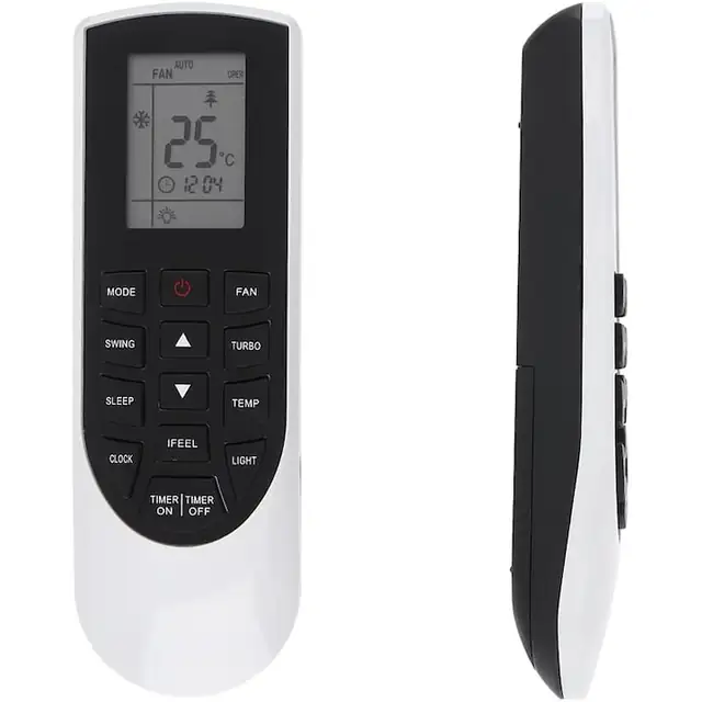 Telecomanda alternativa pentru aer conditionat, Ulisem, YAN1F1, wireless, neagra, 17.5x5.5x1.9cm