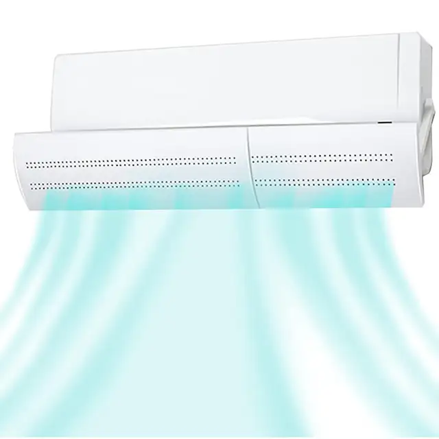 Deflector de Aer, AirFlow Guard - Solutia Ideala pentru Redirectionarea Fluxului de Aer, Distribuire Uniforma, Protectie Impotriva Racelilor, Design Ajustabil, Ideal pentru Familii, Impotriva Disconfortului Termic, Extrem de Eficient, Alb