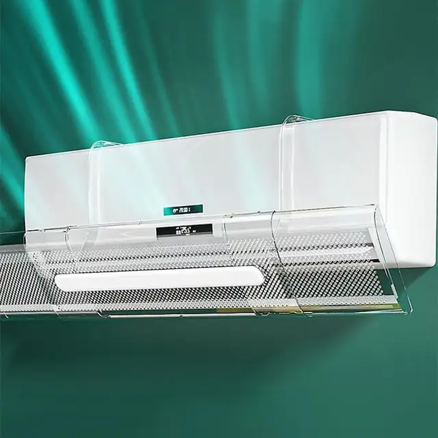 Deflector de Aer, AirFlow Guard - Solutia Ideala pentru Redirectionarea Fluxului de Aer, Distribuire Uniforma, Protectie Impotriva Racelilor, Design Ajustabil, Ideal pentru Familii, Impotriva Disconfortului Termic, Extrem de Eficient, Transparent