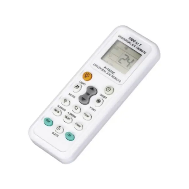 Telecomanda pentru aer conditionat, Plastic, Universal, Alb