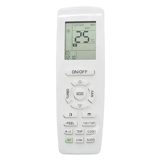 Telecomanda aparat de climatizare YAP1F, alb, 2 baterii AA necesare