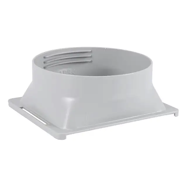 Adaptor pentru furtun de evacuare aer conditionat, rotund, 15cm, gri-alb, set 1 buc.