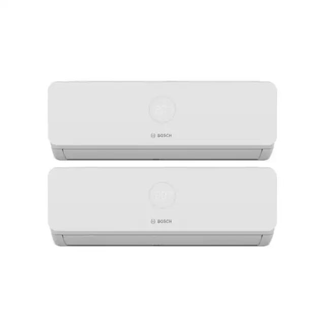 Aparat aer conditionat pentru 2 incaperi BOSCH Climate 3200i, 9000/12000 BTU, A++/A+, Inverter, Unitate externa 18000 BTU, Afisaj, alb