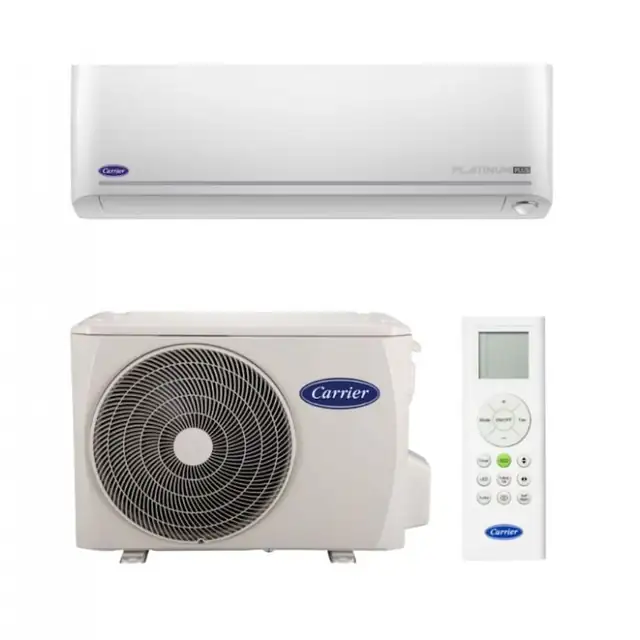 Aparat de aer conditionat Carrier Platinum Plus, Inverter 12000 BTU, Auto Restart, Auto-Curatare, Wi-Fi, Alb