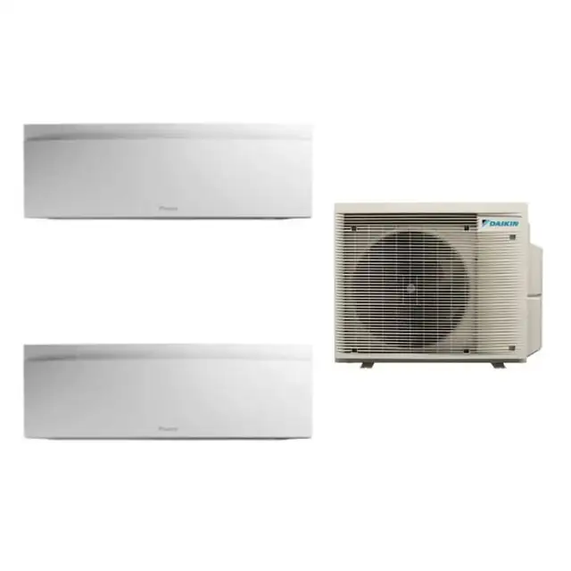 Aparat de aer conditionat multisplit Daikin Bluevolution cu doua unitati interne Emura White 7000 si 9000 BTU, Unitate Externa 14000 BTU