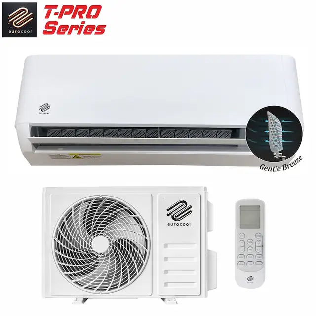 Aer condiționat EUROCOOL T-PRO, 24000 BTU, inverter, Wi-Fi, R32, clasa A++/A+, pentru spații mari 45-60 m²
