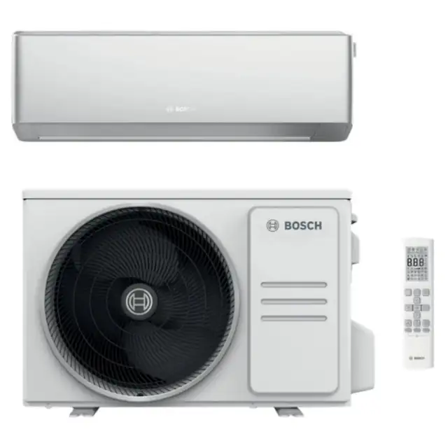 Aer conditionat BOSCH Climate 7000i, 15000 BTU, A+++/A+++, Inverter, Functie Incalzire, Wi-Fi inclus, Argintiu