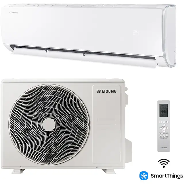 Aparat de aer conditionat Samsung AR35 WI-FI 12000 BTU, Clasa A++, Smart Things, Fast cooling, Self clean, Good Sleep, AR40H12C1AMNEU/AR40H12C1AMXEU, Alb