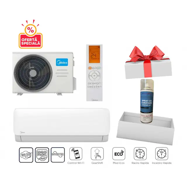 Aparat de aer conditionat Midea Xtreme Fresh 12000 BTU MSAGBU-12HRFNX-QRD0GW
