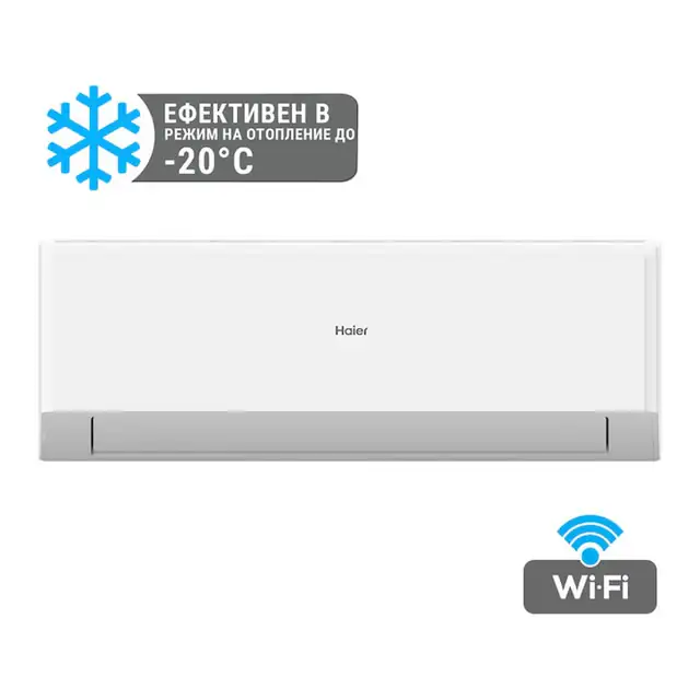Aer conditionat invertor Haier AS68RDAHRA-PL/1U68WEGFRA-5, Wi-Fi, eficient la incalzire pana la -20°C, split perete, alb, 1 buc