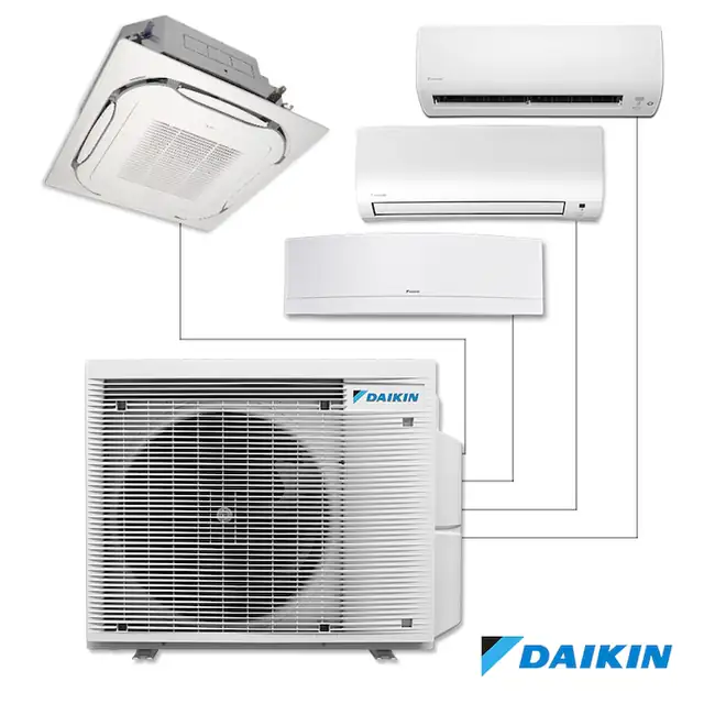 Unitate exterioara pentru sistem multi-split Daikin 4MXM68A9, 23000 BTU, 53 m², A+++, R-32, Pana la 4 unitati interioare, Alb