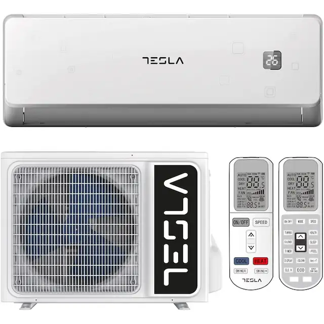 Aparat de aer conditionat Tesla Select TA36FFUL, 12000 BTU, Clasa A++, Inverter, Incalzire, Turbo, I Feel, Functie Antifungica, Autocuratare, Timer, Filtru lavabil, Carcasa anti-rugina, R32, WiFi