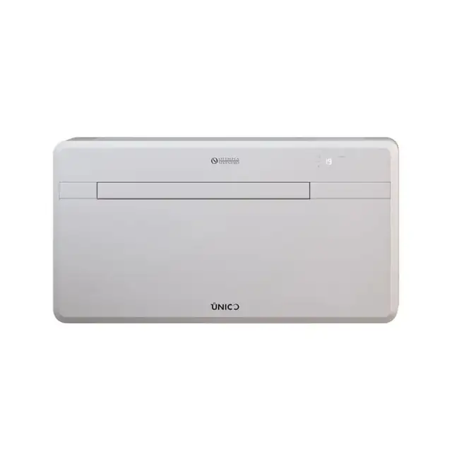 Aparat de aer conditionat monobloc cu WiFi integrat Olimpia Splendid, Unico Next 12 HP Evanx, 12000 BTU, tehnologie Inverter/Twin Rotary, Sync Power System, racire/incalzire/dezumidificare/ventilatie, capacitate dezumidificare 0.7 l/h, alb