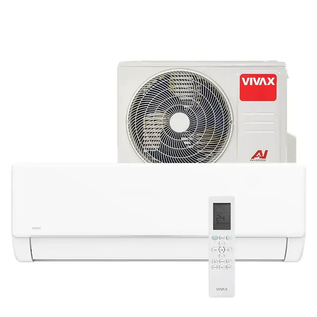 Aer conditionat Vivax ACP-09CH25AEQI Q-Design R32, Inverter, 9000 BTU/h, Clasa A++, ecran LCD, Pornire silentioasa, Sleep mode, Turbo mode, Timer, Protectie Anti-Inghet, Autocuratare