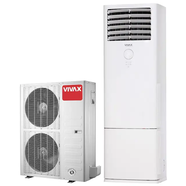 Aer conditionat Coloana Vivax ACP-48FS140AERI, R-410A, Inverter, 48000 BTU/h, Clasa A++, ecran LCD, Pornire silentioasa, Sleep mode, Turbo mode, Timer, Protectie Anti-Inghet, Autocuratare, ECO-Mode