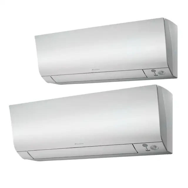 Sistem aer conditionat Daikin pentru 2 incaperi, multisplit, capacitate 5,00 kW, 9+12000 btu, model Perfera, Refrigerant R32, clasa A+++/A++, Bluevolution Inverter + ansamblu asimetric de amortizoare VibraZerro RX60XL