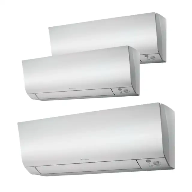 Sistem aer conditionat Daikin pentru 3 incaperi, multisplit, capacitate 5,20 kW, 9+9+12000 btu, model Perfera, Refrigerant R32, clasa A+++/A++, Bluevolution Inverter + ansamblu asimetric de amortizoare VibraZerro RX60XL