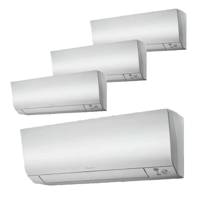 Sistem aer conditionat Daikin pentru 4 incaperi, multisplit, capacitate 6,80 kW, 7+7+7+12000 btu, model Perfera, Refrigerant R32, clasa A+++/A++, Bluevolution Inverter + ansamblu asimetric de amortizoare VibraZerro RX60XL
