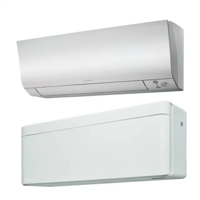 Sistem aer conditionat Daikin pentru 2 incaperi, multisplit, capacitate 4,00 kW, 7000 btu Stylish White + 7000 btu Perfera, Refrigerant R32, clasa A+++/A++, Bluevolution Inverter + ansamblu asimetric de amortizoare VibraZerro RX60XL