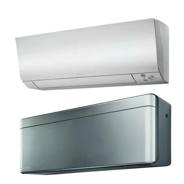 Sistem aer conditionat Daikin pentru 2 incaperi, multisplit, capacitate 4,00 kW, 7000 btu Stylish Silver + 7000 btu Perfera, Refrigerant R32, clasa A+++/A++, Bluevolution Inverter + ansamblu asimetric de amortizoare VibraZerro RX60XL