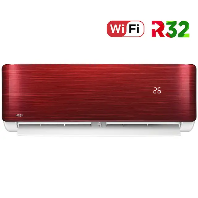 Aer conditionat Vivax ACP-12CH35AERI RED R-Design Wi-Fi, R32, Inverter, 12000 BTU/h, Clasa A++, Ionizator, I feel, Autodiagnoza, Autocuratare, Autodetectie scurgeri freon, filtru Bio, filtru Anti-Praf, ECO-Mode