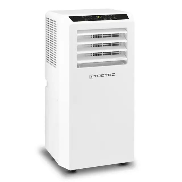 Aer conditionat portabil Trotec PAC 2010 H, Capacitate 7.000 Btu, Debit 320mc/ora, Telecomanda, Display, Timer, Pentru 65mc