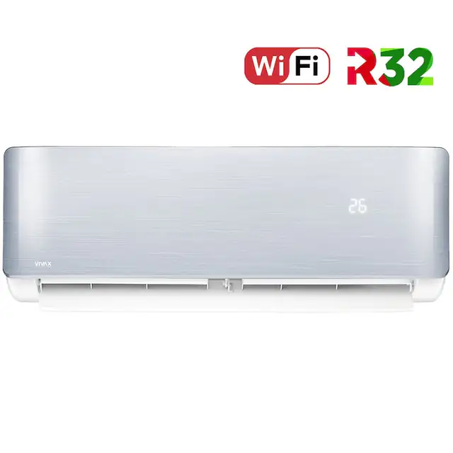 Aer conditionat Vivax ACP-09CH25AERI SILVER R-Design Wi-Fi, R32, Inverter, 9000 BTU/h, Clasa A++, Ionizator, I feel, Autodiagnoza, Autocuratare, Autodetectie scurgeri freon, filtru Bio, filtru Anti-Praf, ECO-Mode