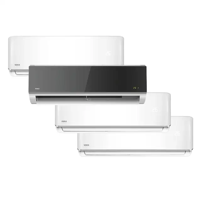 Aer conditionat Multisplit Vivax R-Design ACP-28COFM82AERI / 3x ACP-09CH25AERI + ACP-12CH35AERI SILVER MIRROR, R32, Inverter, Clasa A++, I Feel, Auto Restart, Autodiagnoza, Autocuratare, Sleep Mode, 24 timer
