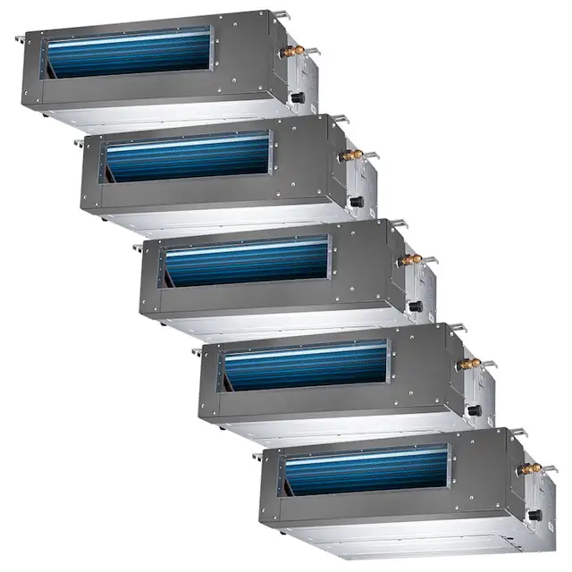Aer conditionat Multisplit Duct Vivax ACP-42COFM123AERI / 5x ACP-12DT35AERI, R32, Inverter, Clasa A++, Pompa de drenaj incorporata, Auto Restart, Autodiagnoza, Autocuratare