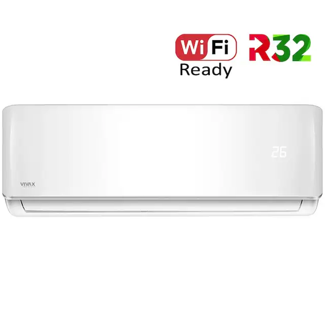 Aer conditionat Vivax ACP-24CH70AERI R-Design Wi-Fi Ready, Inverter, 24000 BTU/h, Clasa A++, Ionizator, I feel, Autodiagnoza, Autocuratare, Autodetectie scurgeri freon, filtru Bio, filtru Anti-Praf, ECO-Mode