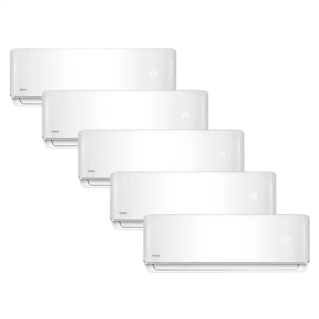 Aer conditionat Multisplit Vivax R-Design ACP-42COFM123AERI / 3x ACP-09CH25AERI + 2x ACP-12CH35AERI, R32, Inverter, Clasa A++, I Feel, Auto Restart, Autodiagnoza, Autocuratare, Sleep Mode, 24 timer