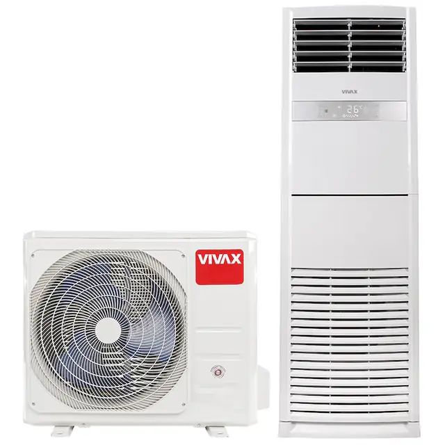 Aer conditionat Coloana Vivax ACP-55FS160AERI, R-410A, Inverter, 60000 BTU/h, Clasa A++, ecran LCD, Pornire silentioasa, Sleep mode, Turbo mode, Timer, Protectie Anti-Inghet, Autocuratare, ECO-Mode