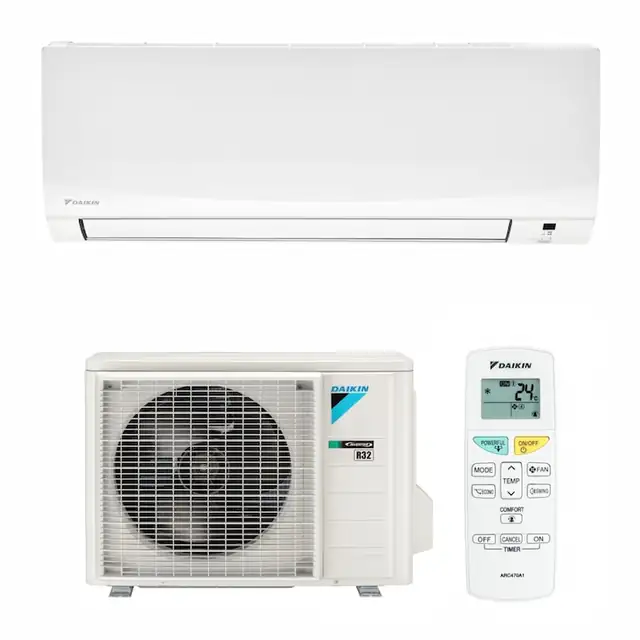 Aparat de aer conditionat Daikin Sensira Bluevolution FTXF20E-RXF20E Inverter 7000 BTU, Clasa A++, Dezumidificare, Baleiere verticala
