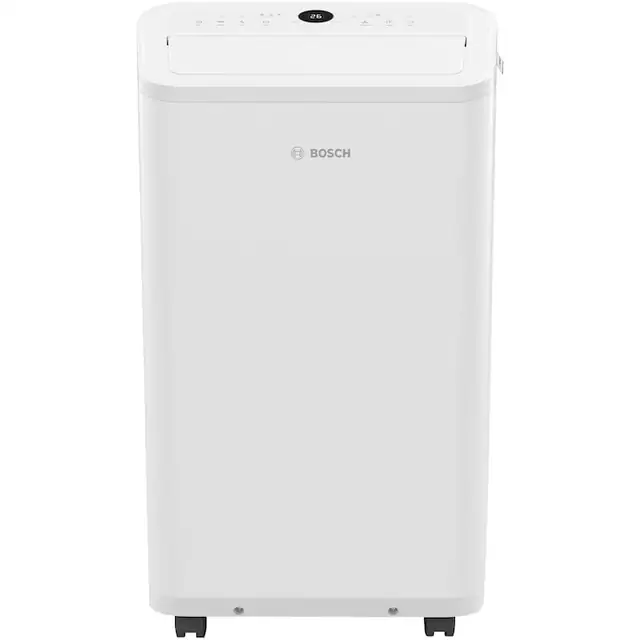 Aparat de aer conditionat portabil Bosch Cool 2000, 9000 BTU, Clasa A, functie dezumidificare, alb