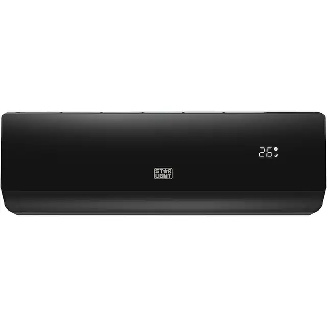 Aparat de aer conditionat Star-Light ACT-09BLWF, Control WiFi, 9000 BTU, Clasa A++, Functie incalzire, Display, Negru