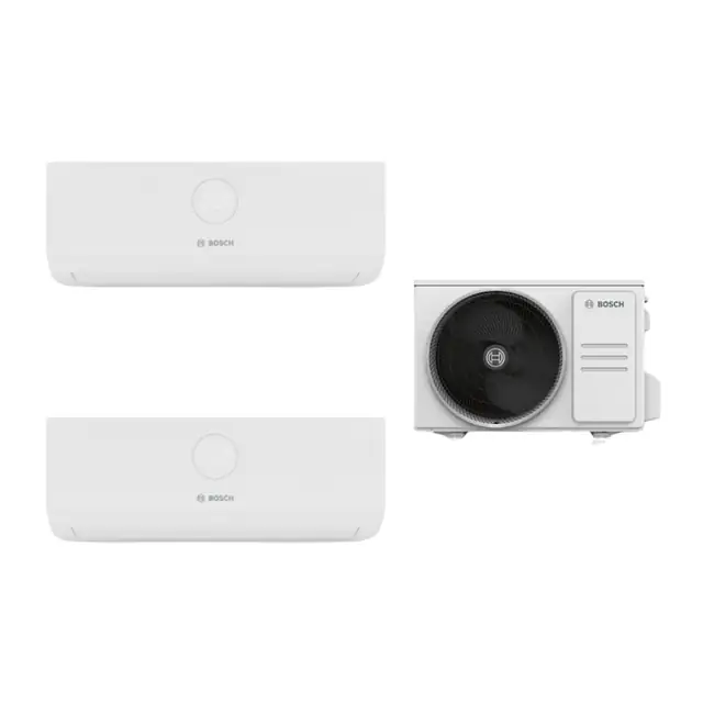 Aparat de aer conditionat multisplit Bosch cu doua unitati interne Climate 3000i 9000 BTU, Unitate externa 18000 BTU