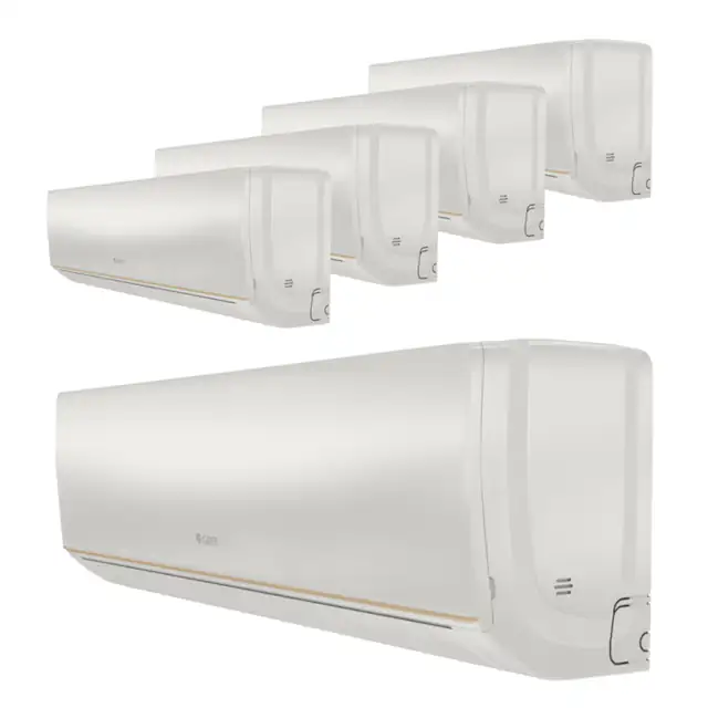 Sistem aer conditionat Gree pentru 5 incaperi, multisplit, unitate exterioara de 42000 btu, unitati interioare 4x7000 + 12000 btu model Bora A5, WiFi inclus, clasa A++/A+, Inverter cu dispozitiv de fixare VibraZerro pentru unitatea exterioara