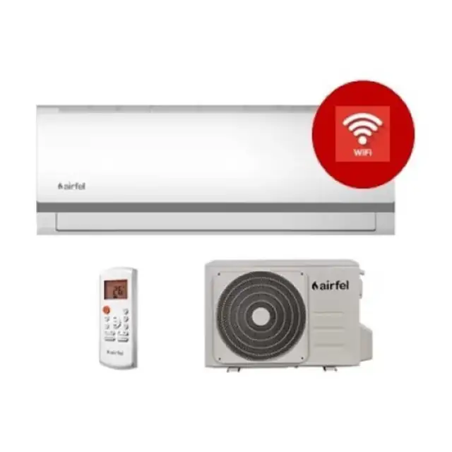 Aparat aer conditionat Airfel 3DInverter, R32, 12000 BTU, clasa A++ cu WI-FI si Kit instalare INCLUS 4m